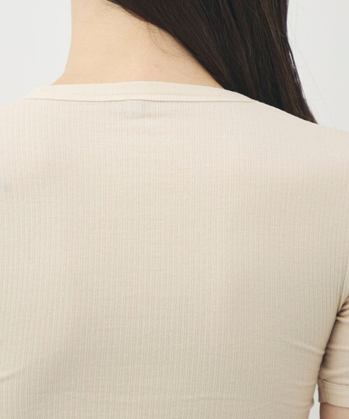 BASERANGE（ベースレンジ）の「BASERANGE HEART SHORT SLEEVE（Tシャツ/カットソー・レディース・ホワイト/ブラック・S）」の8枚目の写真