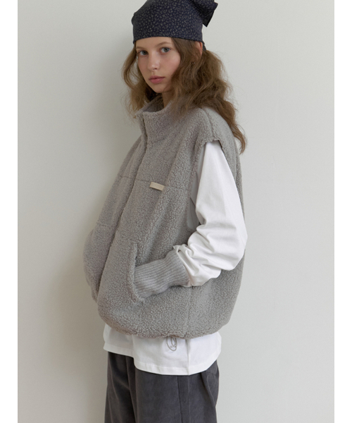 THEMITTEN(ザ・ミトン)の「Ewe fleece vest (gray)(その他アウター・レディース・その他・FREE)」の5枚目の写真