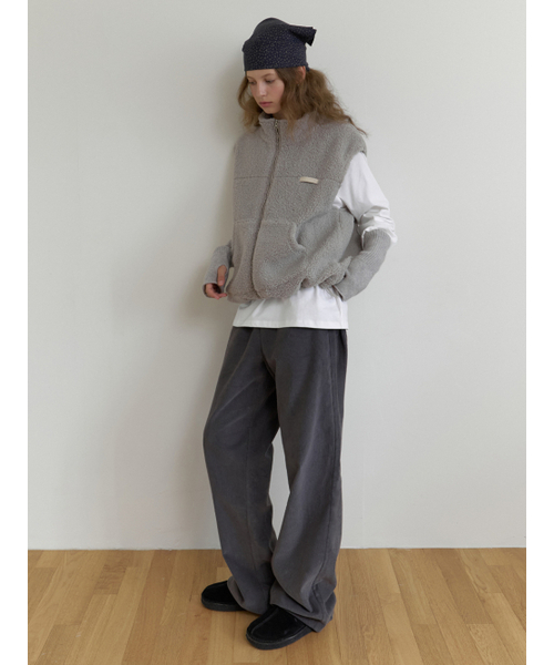 THEMITTEN(ザ・ミトン)の「Ewe fleece vest (gray)(その他アウター・レディース・その他・FREE)」の6枚目の写真