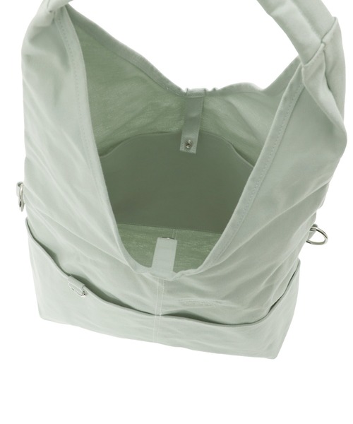 Manhattan Portage（マンハッタンポーテージ）の「BROOKHAVEN TOTE BAG CANVAS LIGHT 26（トートバッグ・レディース・グレー/グリーン・MEDIUM）」の8枚目の写真