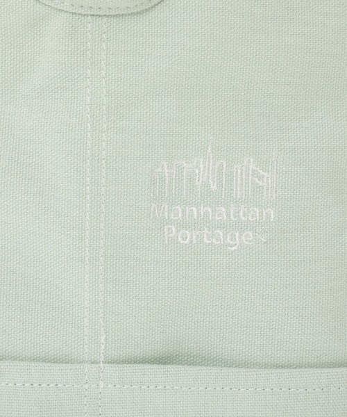 Manhattan Portage（マンハッタンポーテージ）の「BROOKHAVEN TOTE BAG CANVAS LIGHT 26（トートバッグ・レディース・グレー/グリーン・MEDIUM）」の13枚目の写真