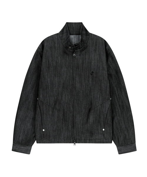 OJOS(オホス)の「Metal Denim Bomber Jacket / Black(ブルゾン・レディース・その他・1/2/3)」の2枚目の写真
