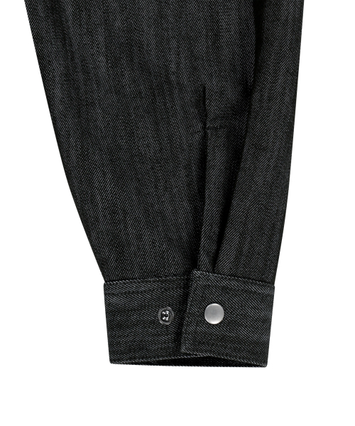 OJOS(オホス)の「Metal Denim Bomber Jacket / Black(ブルゾン・レディース・その他・1/2/3)」の4枚目の写真
