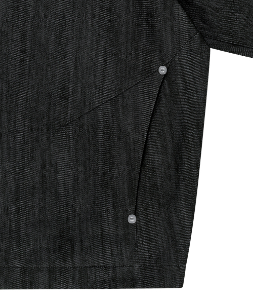 OJOS(オホス)の「Metal Denim Bomber Jacket / Black(ブルゾン・レディース・その他・1/2/3)」の5枚目の写真