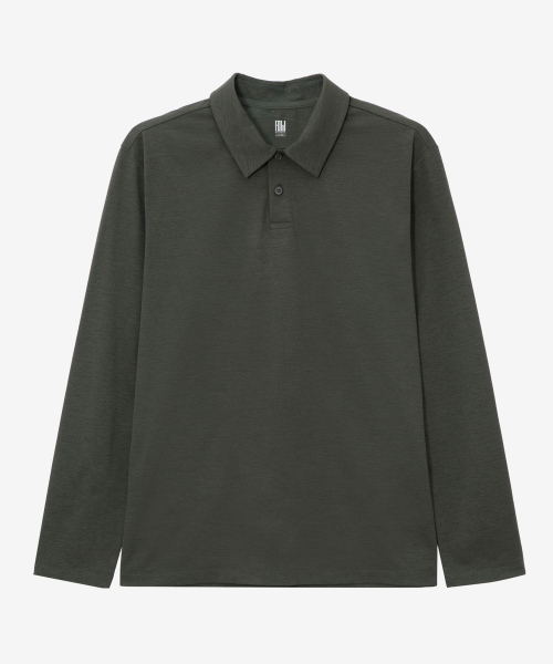 MINDBRIDGE(マインドブリッジ)の「ドゥグッド_ソロナカラーTシャツ - 2カラー(ポロシャツ・メンズ・カーキ/ダークグレー・100/110/95/105)」の3枚目の写真