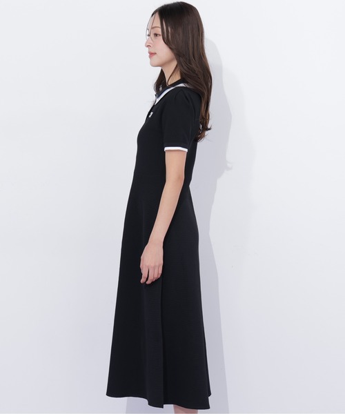 JILL by JILL STUART(ジルバイジルスチュアート)の「ダブル襟半袖ポロシャツワンピース(ワンピース・レディース・グレー/ネイビー/ブラック・FREE)」の13枚目の写真