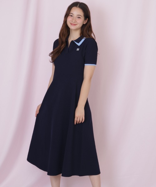 JILL by JILL STUART(ジルバイジルスチュアート)の「ダブル襟半袖ポロシャツワンピース(ワンピース・レディース・グレー/ネイビー/ブラック・FREE)」の19枚目の写真