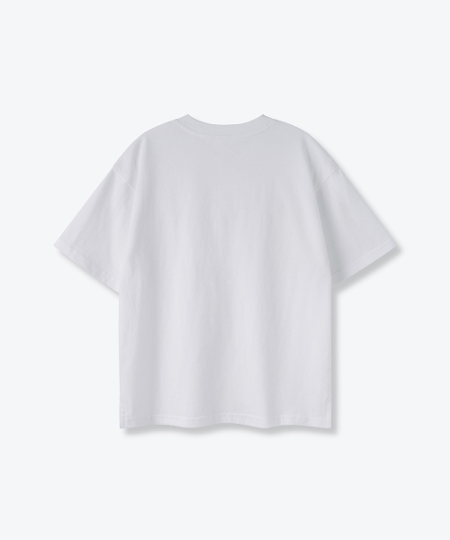 MUSINSA STANDARD KIDS（ムシンサスタンダードキッズ）の「オーバーサイズヘンリーネックTシャツ[ホワイト]（Tシャツ/カットソー・レディース・その他・100/110/150/160/130/140/120）」の3枚目の写真