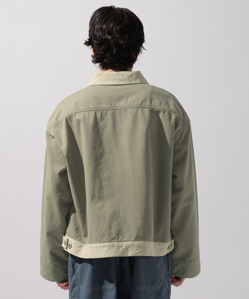 niko and...（ニコアンド）の「【NATOKii(ネイトゥーキー)】ワークシャツジャケット（ブルゾン・メンズ・オフホワイト/オリーブ・MEDIUM/LARGE）」の10枚目の写真