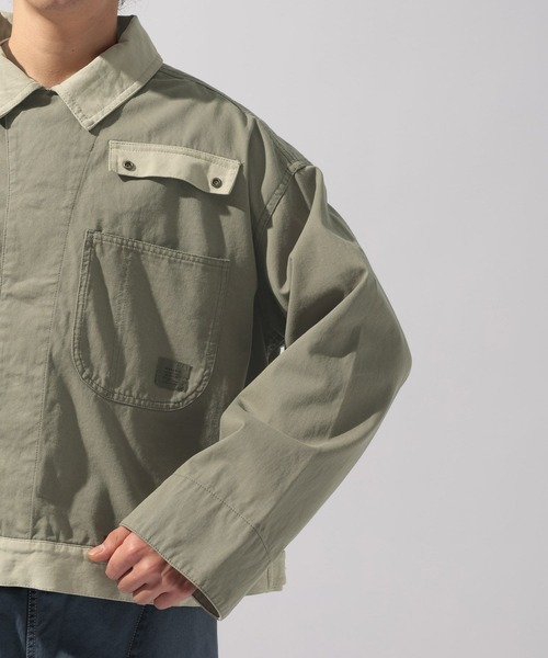 niko and...（ニコアンド）の「【NATOKii(ネイトゥーキー)】ワークシャツジャケット（ブルゾン・メンズ・オフホワイト/オリーブ・MEDIUM/LARGE）」の12枚目の写真
