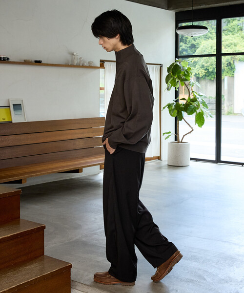PUBLUX(パブリュクス)の「PUBLUX/パブリュクス LOVE POP STUDIO イージー スラックス パンツ 限定展開(スラックス・メンズ・ブラック/ネイビー/グレー/ライトグレー・LARGE/MEDIUM/SMALL)」の8枚目の写真