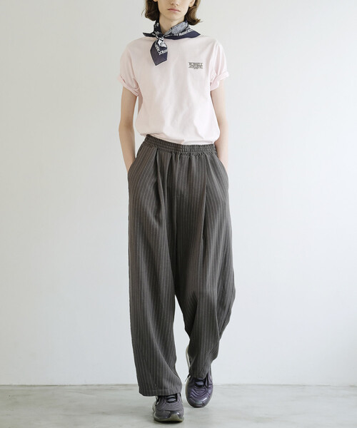 PUBLUX（パブリュクス）の「PUBLUX/パブリュクス LOVE POP STUDIO イージー スラックス パンツ　限定展開（スラックス・メンズ・ブラック/ネイビー/グレー/ライトグレー・LARGE/MEDIUM/SMALL）」の9枚目の写真