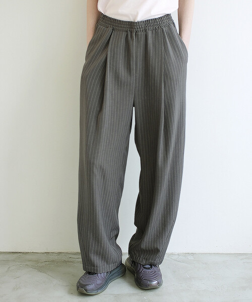 PUBLUX（パブリュクス）の「PUBLUX/パブリュクス LOVE POP STUDIO イージー スラックス パンツ　限定展開（スラックス・メンズ・ブラック/ネイビー/グレー/ライトグレー・LARGE/MEDIUM/SMALL）」の10枚目の写真