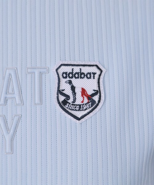 adabat(アダバット)の「【ADABAT NAVY】吸水速乾/接触冷感 フレンチスリーブモックT(Tシャツ/カットソー・レディース・ライトブルー/ホワイト/ネイビー・40/38/42)」の12枚目の写真