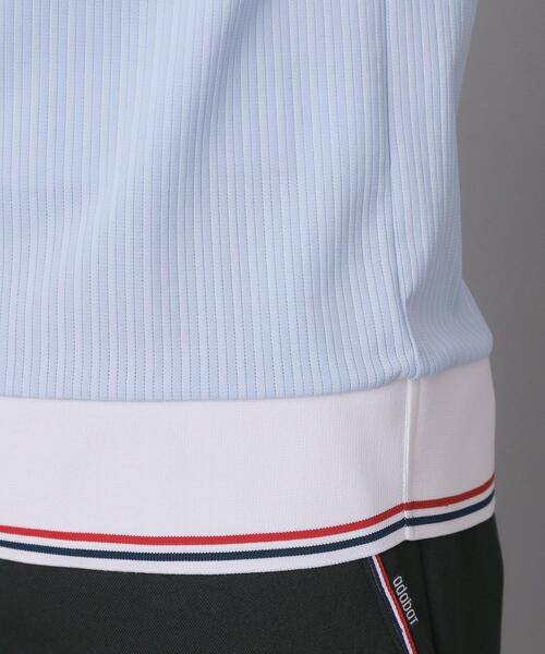 adabat(アダバット)の「【ADABAT NAVY】吸水速乾/接触冷感 フレンチスリーブモックT(Tシャツ/カットソー・レディース・ライトブルー/ホワイト/ネイビー・40/38/42)」の22枚目の写真
