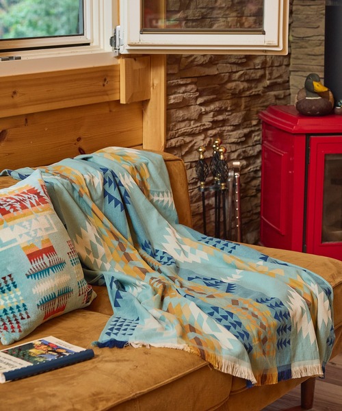 PENDLETON(ペンドルトン)の「PENDLETON/ペンドルトン サンシーカートラベルタオル(タオル・レディース・コーラル/アクア/アイボリー・FREE)」の2枚目の写真