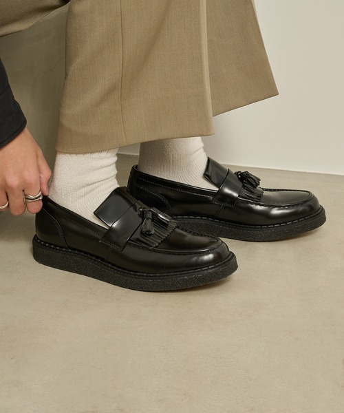 FRED PERRY(フレッドペリー)の「【FRED PERRY】George Cox Tassel Loafer Leather/ジョージコックス タッセルローファー SB8355(ローファー・メンズ・ブラック・28cm/27cm/26cm/25cm/24cm/23cm)」の8枚目の写真