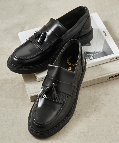 FRED PERRY(フレッドペリー)の「【FRED PERRY】George Cox Tassel Loafer Leather/ジョージコックス タッセルローファー SB8355(ローファー・メンズ・ブラック・28cm/27cm/26cm/25cm/24cm/23cm)」の10枚目の写真