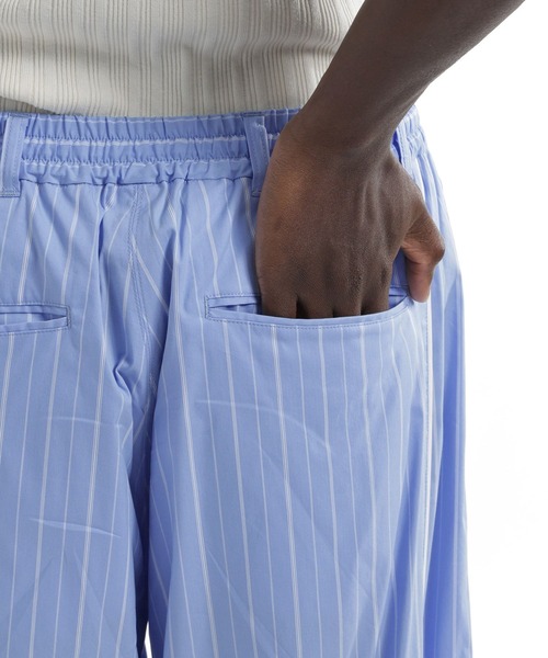 HARE(ハレ)の「【SET UP対応】PAJAMAワイドパンツ(HARE)(スラックス・メンズ・ブルー/ブラック・FREE)」の8枚目の写真