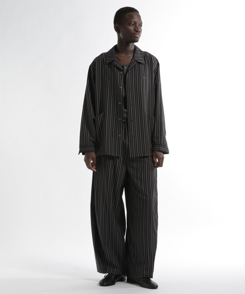 HARE(ハレ)の「【SET UP対応】PAJAMAワイドパンツ(HARE)(スラックス・メンズ・ブルー/ブラック・FREE)」の3枚目の写真