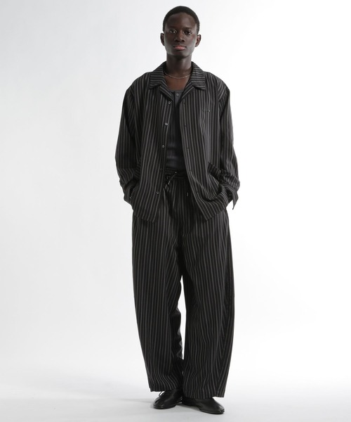 HARE(ハレ)の「【SET UP対応】PAJAMAワイドパンツ(HARE)(スラックス・メンズ・ブルー/ブラック・FREE)」の4枚目の写真