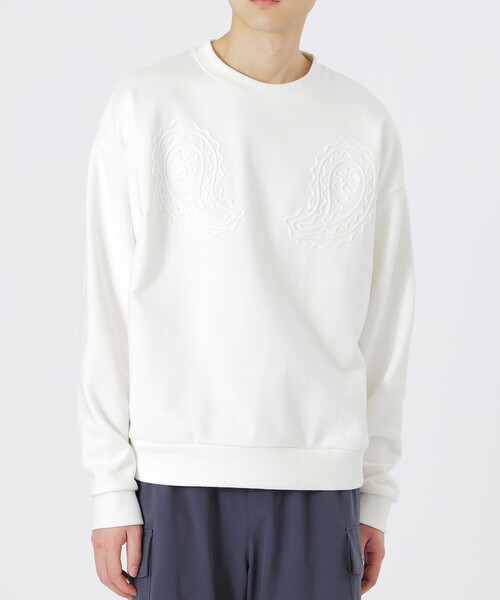 LOVELESS(ラブレス)の「ペイズリーコードプルオーバー(Tシャツ/カットソー・メンズ・オフホワイト/ブラック・M/L)」の7枚目の写真