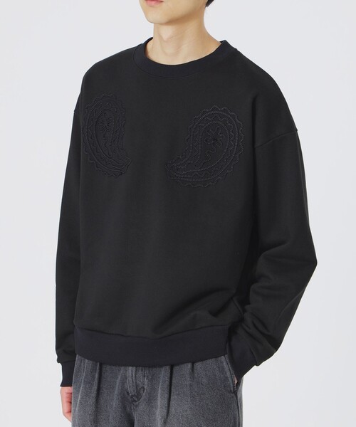 LOVELESS(ラブレス)の「ペイズリーコードプルオーバー(Tシャツ/カットソー・メンズ・オフホワイト/ブラック・M/L)」の8枚目の写真