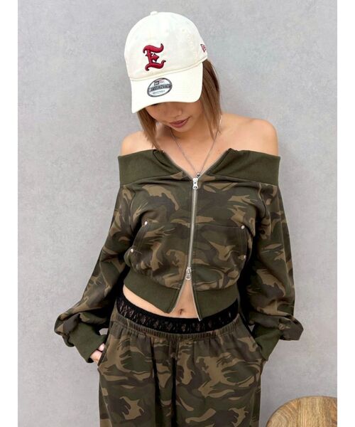 NEW ERA(ニューエラ)の「【NEW ERA×EVRIS】E MOTIF 9TWENTY(キャップ・レディース・アイボリー/ネイビー・FREE)」の20枚目の写真