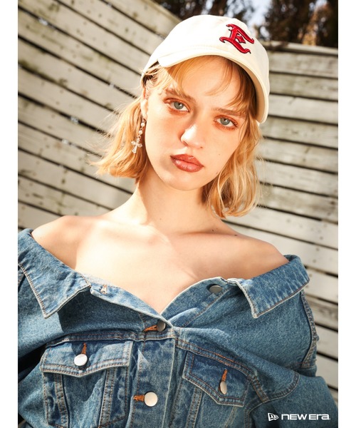 NEW ERA(ニューエラ)の「【NEW ERA×EVRIS】E MOTIF 9TWENTY(キャップ・レディース・アイボリー/ネイビー・FREE)」の9枚目の写真