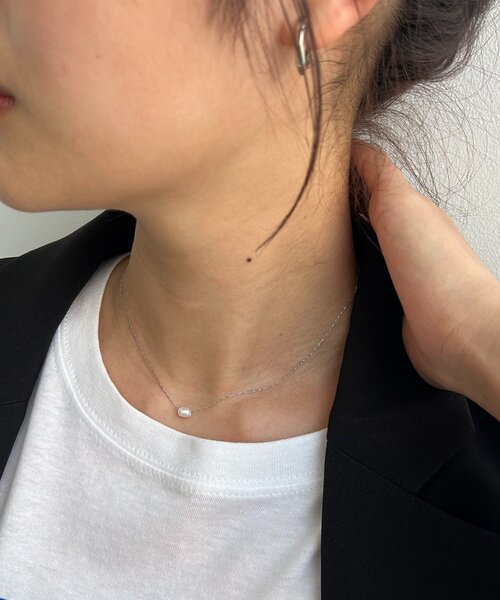 GOLDY（ゴールディ）の「〈GOLDY/ゴールディ〉淡水パールプチネックレス（ネックレス・レディース・シルバー/ゴールド・FREE）」の3枚目の写真