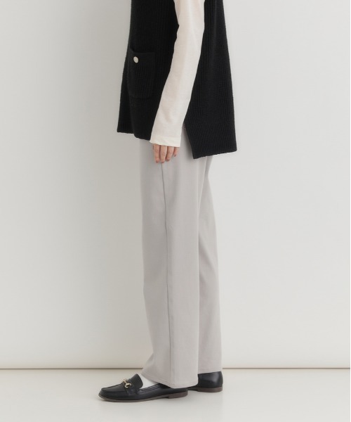 Right-on（ライトオン）の「【HONEYSUCKLE ROSE】ｎｏｂｅｅストレートパンツ (ベーシック / きれいめ / オフィスカジュアル)（その他パンツ・レディース・ブラック/カーキブラウン/ベージュ・M/L/XL/S）」の5枚目の写真