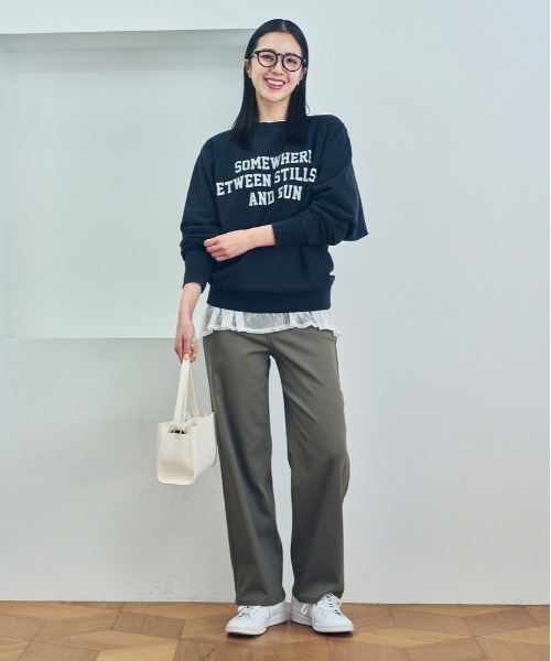 Right-on（ライトオン）の「【HONEYSUCKLE ROSE】ｎｏｂｅｅストレートパンツ (ベーシック / きれいめ / オフィスカジュアル)（その他パンツ・レディース・ブラック/カーキブラウン/ベージュ・M/L/XL/S）」の10枚目の写真