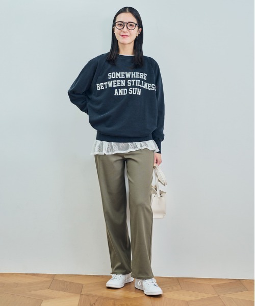 Right-on（ライトオン）の「【HONEYSUCKLE ROSE】ｎｏｂｅｅストレートパンツ (ベーシック / きれいめ / オフィスカジュアル)（その他パンツ・レディース・ブラック/カーキブラウン/ベージュ・M/L/XL/S）」の11枚目の写真