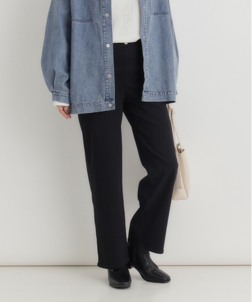 Right-on（ライトオン）の「【HONEYSUCKLE ROSE】ｎｏｂｅｅストレートパンツ (ベーシック / きれいめ / オフィスカジュアル)（その他パンツ・レディース・ブラック/カーキブラウン/ベージュ・M/L/XL/S）」の13枚目の写真