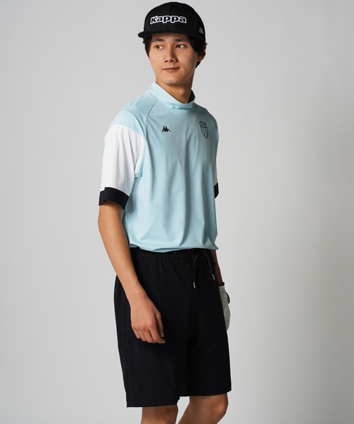 Kappa(カッパ)の「半袖モックネックシャツ(Tシャツ/カットソー・メンズ・ブルー/イエロー/モカ・X-LARGE/XX-LARGE/LARGE/MEDIUM)」の10枚目の写真