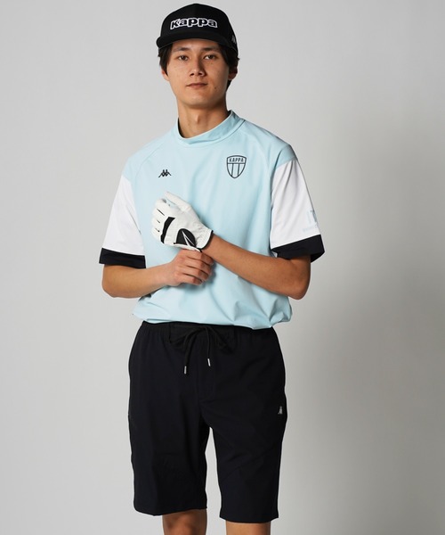 Kappa(カッパ)の「半袖モックネックシャツ(Tシャツ/カットソー・メンズ・ブルー/イエロー/モカ・X-LARGE/XX-LARGE/LARGE/MEDIUM)」の11枚目の写真
