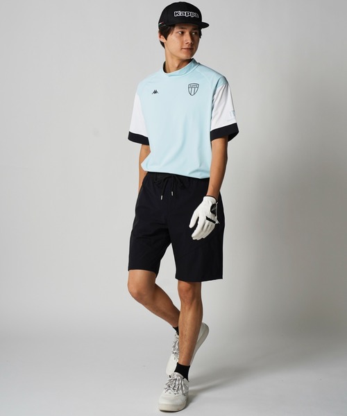 Kappa(カッパ)の「半袖モックネックシャツ(Tシャツ/カットソー・メンズ・ブルー/イエロー/モカ・X-LARGE/XX-LARGE/LARGE/MEDIUM)」の12枚目の写真