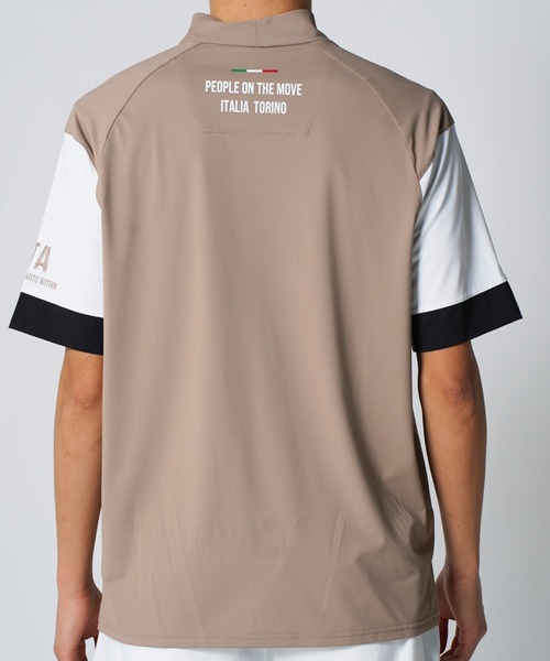 Kappa(カッパ)の「半袖モックネックシャツ(Tシャツ/カットソー・メンズ・ブルー/イエロー/モカ・X-LARGE/XX-LARGE/LARGE/MEDIUM)」の15枚目の写真