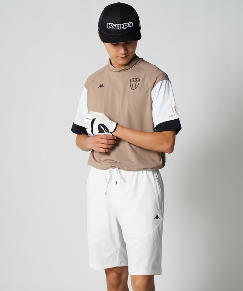 Kappa(カッパ)の「半袖モックネックシャツ(Tシャツ/カットソー・メンズ・ブルー/イエロー/モカ・X-LARGE/XX-LARGE/LARGE/MEDIUM)」の20枚目の写真