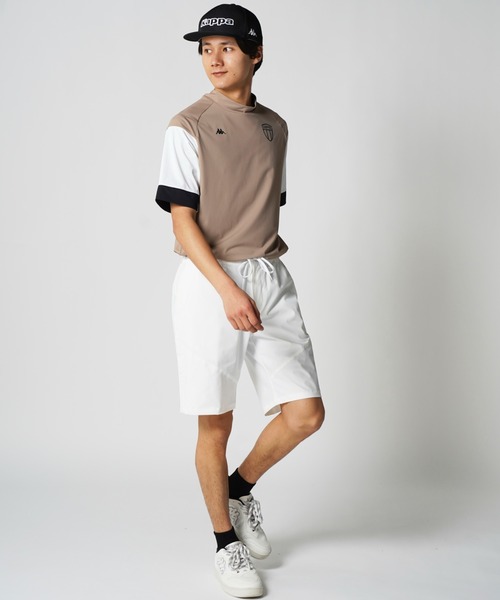 Kappa(カッパ)の「半袖モックネックシャツ(Tシャツ/カットソー・メンズ・ブルー/イエロー/モカ・X-LARGE/XX-LARGE/LARGE/MEDIUM)」の22枚目の写真