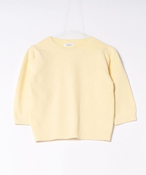 袖タックニットプルオーバー