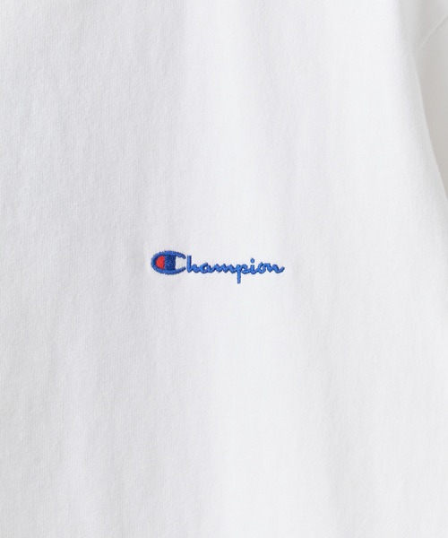 Champion(チャンピオン)の「Champion/チャンピオン ロゴ刺繍 コットン 半袖リンガーTシャツ 秋 秋服 2026年秋冬(Tシャツ/カットソー・メンズ・ホワイト系その他/ホワイト系その他2/ホワイト系その他3・M/L/XL)」の7枚目の写真