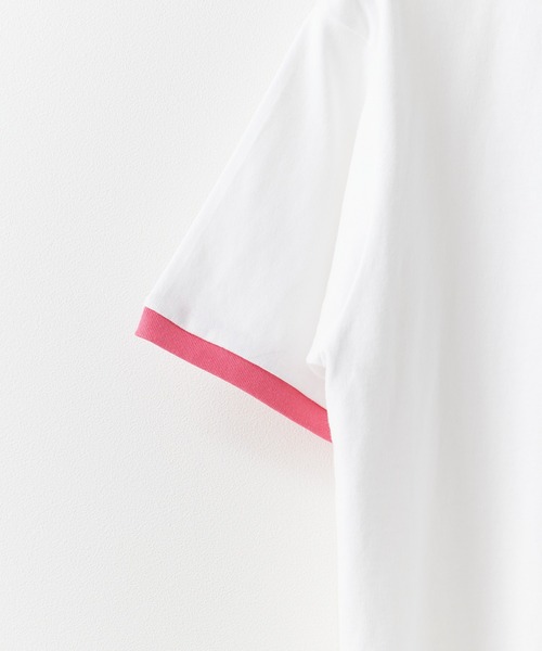 Champion(チャンピオン)の「Champion/チャンピオン ロゴ刺繍 コットン 半袖リンガーTシャツ 秋 秋服 2026年秋冬(Tシャツ/カットソー・メンズ・ホワイト系その他/ホワイト系その他2/ホワイト系その他3・M/L/XL)」の8枚目の写真