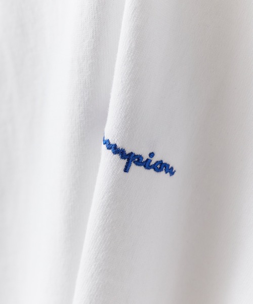Champion(チャンピオン)の「Champion/チャンピオン ロゴ刺繍 コットン 半袖リンガーTシャツ 秋 秋服 2026年秋冬(Tシャツ/カットソー・メンズ・ホワイト系その他/ホワイト系その他2/ホワイト系その他3・M/L/XL)」の11枚目の写真