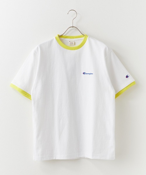 Champion(チャンピオン)の「Champion/チャンピオン ロゴ刺繍 コットン 半袖リンガーTシャツ 秋 秋服 2026年秋冬(Tシャツ/カットソー・メンズ・ホワイト系その他/ホワイト系その他2/ホワイト系その他3・M/L/XL)」の12枚目の写真