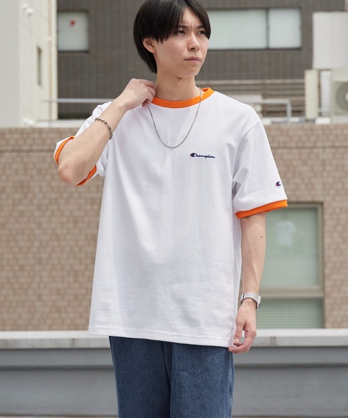 Champion(チャンピオン)の「Champion/チャンピオン ロゴ刺繍 コットン 半袖リンガーTシャツ 秋 秋服 2026年秋冬(Tシャツ/カットソー・メンズ・ホワイト系その他/ホワイト系その他2/ホワイト系その他3・M/L/XL)」の22枚目の写真