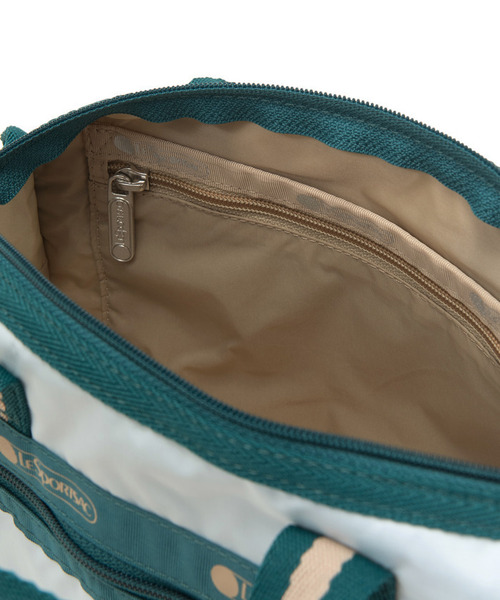 LeSportsac（レスポートサック）の「MINI DUFFEL CROSSBODY スペクテイタークリアスカイ/ティール（ショルダーバッグ・レディース・ブルー・FREE）」の13枚目の写真