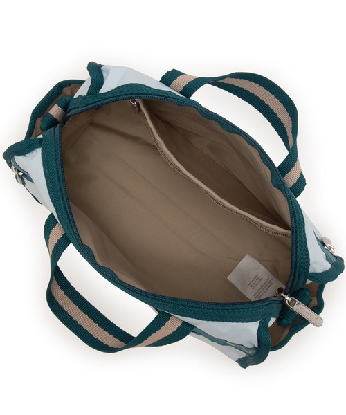 LeSportsac（レスポートサック）の「MINI DUFFEL CROSSBODY スペクテイタークリアスカイ/ティール（ショルダーバッグ・レディース・ブルー・FREE）」の14枚目の写真