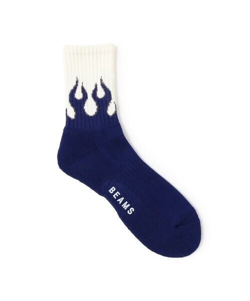 BEAMS（ビームス）の「ファイヤーソックス（ソックス/靴下・メンズ・グレー/ブルー/レッド・ONE SIZE）」の2枚目の写真
