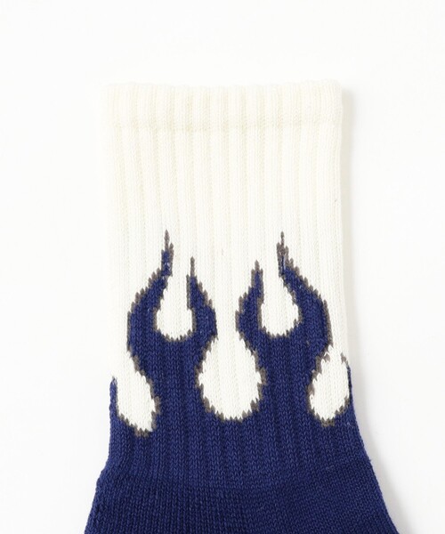 BEAMS（ビームス）の「ファイヤーソックス（ソックス/靴下・メンズ・グレー/ブルー/レッド・ONE SIZE）」の4枚目の写真